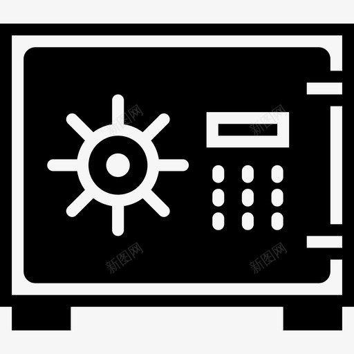 保险箱商务套餐填充图标svg_新图网 https://ixintu.com 保险箱 商务套餐 填充