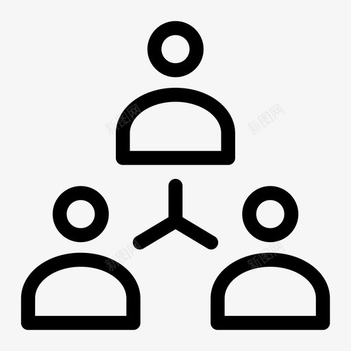 用户团队领导图标svg_新图网 https://ixintu.com 员工 团队 用户 领导