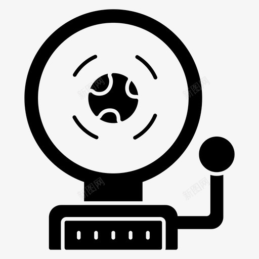 学校铃警报教育图标svg_新图网 https://ixintu.com 学校铃 教育 警报 铃声