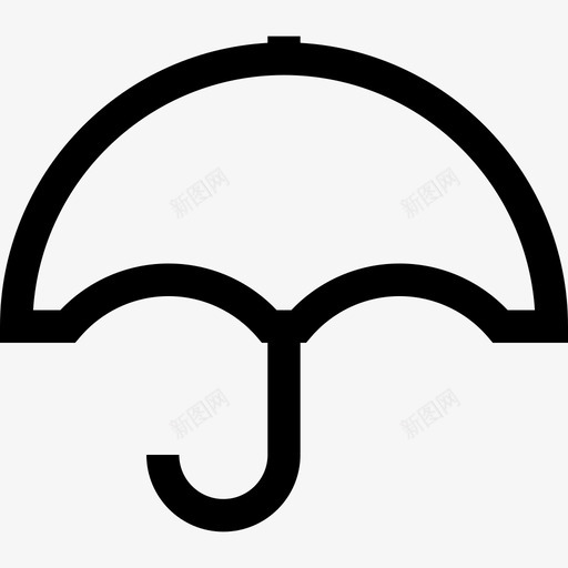伞天气网络导航线性图标svg_新图网 https://ixintu.com 伞 天气 网络导航线性
