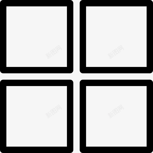 窗户品牌系列线性图标svg_新图网 https://ixintu.com 品牌系列 窗户 线性