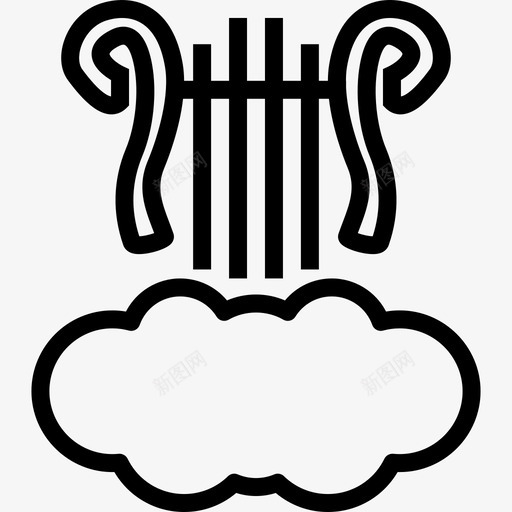 天堂假日图标集线性svg_新图网 https://ixintu.com 假日图标集 天堂 线性