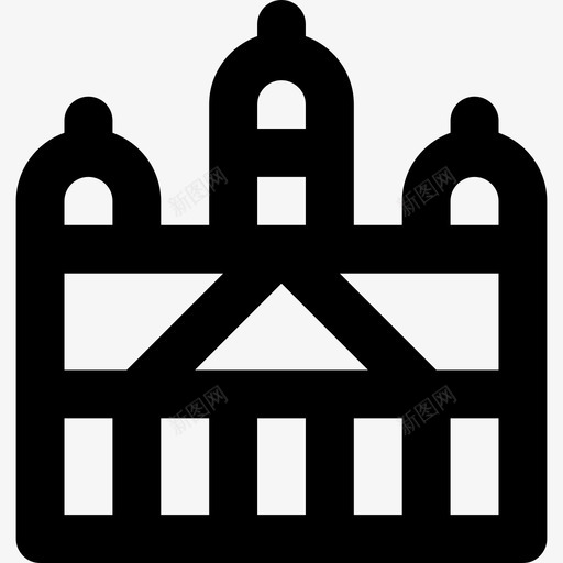 梵蒂冈旅行元素汇编2线性图标svg_新图网 https://ixintu.com 旅行元素汇编2 梵蒂冈 线性