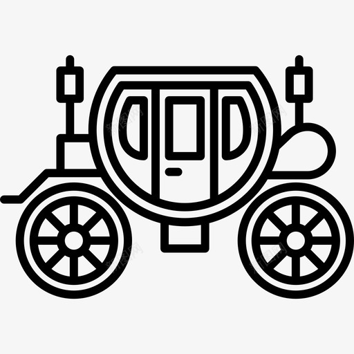 马车中世纪图标收藏直线型svg_新图网 https://ixintu.com 中世纪图标收藏 直线型 马车