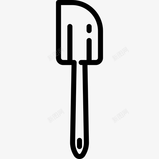 橡胶抹刀家居用品生产线工艺线状图标svg_新图网 https://ixintu.com 家居用品生产线工艺 橡胶抹刀 线状