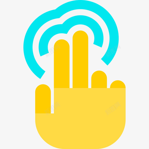 水龙头手和手势集合扁平图标svg_新图网 https://ixintu.com 扁平 手和手势集合 水龙头