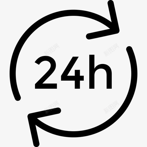 24小时物流配送2直达图标svg_新图网 https://ixintu.com 24小时 物流配送2 直达