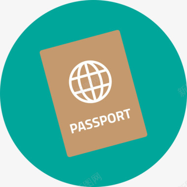 护照技术夏季系列图标图标