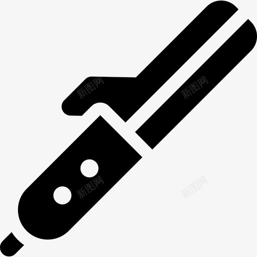 卷发器美容充满美发沙龙元素图标svg_新图网 https://ixintu.com 充满美发沙龙元素 卷发器 美容