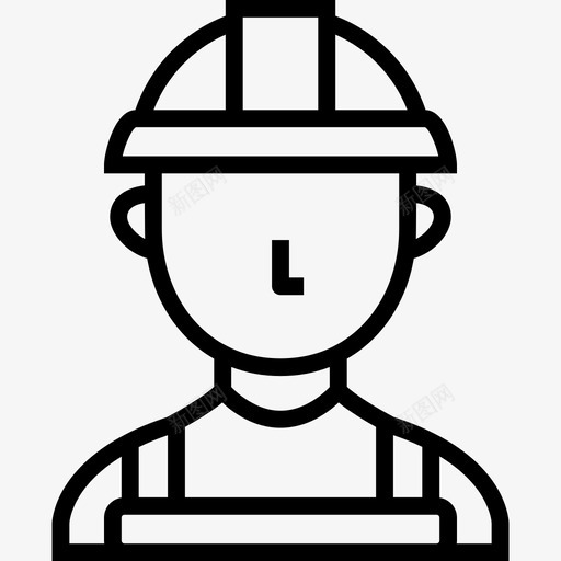 工人工业3直系图标svg_新图网 https://ixintu.com 工业3 工人 直系