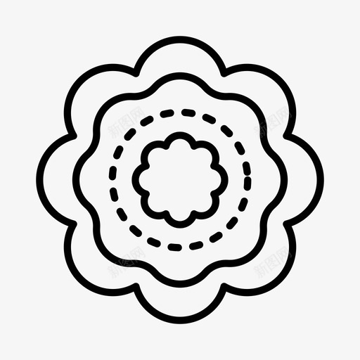 开花植物性花图标svg_新图网 https://ixintu.com 开花 春天 植物性 花 花园