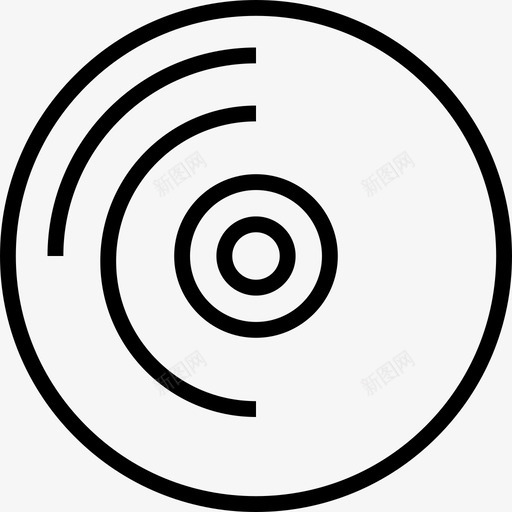 光盘电子2线性图标svg_新图网 https://ixintu.com 光盘 电子2 线性