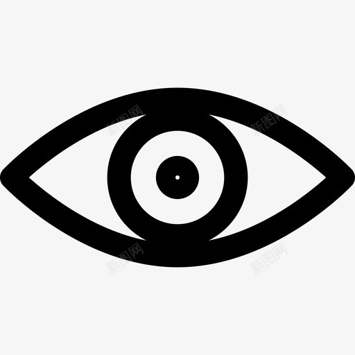 眼睛网络界面3线性图标svg_新图网 https://ixintu.com 眼睛 线性 网络界面3