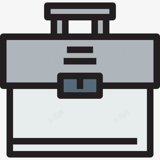公文包办公套件2线性颜色图标svg_新图网 https://ixintu.com 公文包 办公套件2 线性颜色