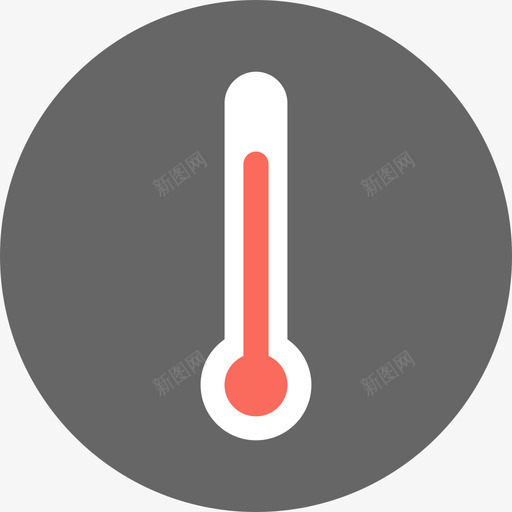 温度计工具和用具夏季收藏图标svg_新图网 https://ixintu.com 夏季收藏 工具和用具 温度计