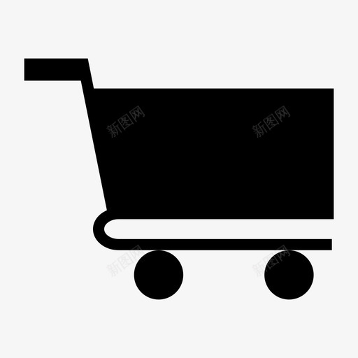 购物车购物篮采购图标svg_新图网 https://ixintu.com 手推车 购物篮 购物车 采购 销售 项目管理标志符号