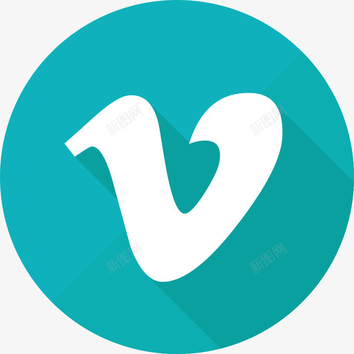 Vimeo社交媒体circleflat图标svg_新图网 https://ixintu.com Vimeo circleflat 社交媒体