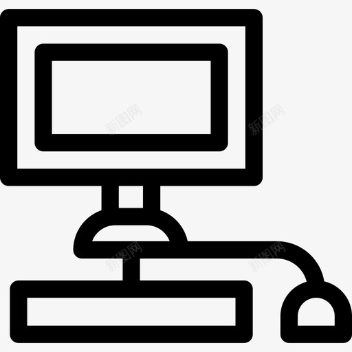 电脑学习收藏图标svg_新图网 https://ixintu.com 学习收藏 电脑
