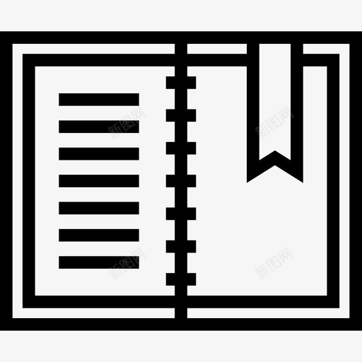 笔记本生产力图标集合线性svg_新图网 https://ixintu.com 生产力图标集合 笔记本 线性