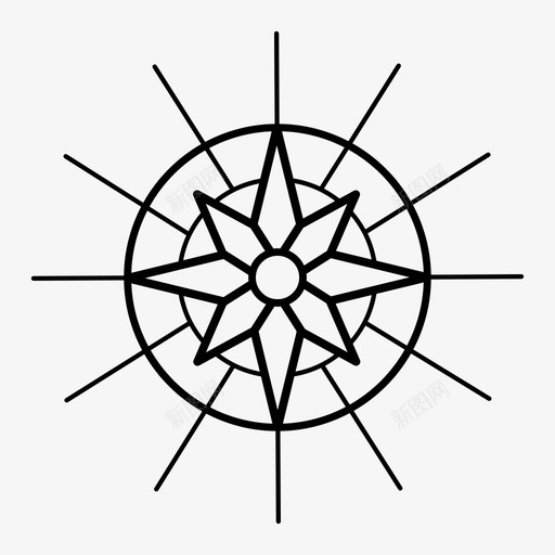 航海罗盘图标svg_新图网 https://ixintu.com 罗盘 航海