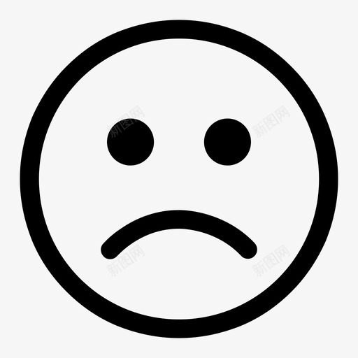 悲伤表情收视率图标svg_新图网 https://ixintu.com 悲伤 情绪 收视率 表情