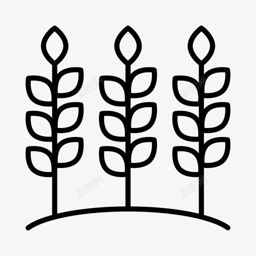 菜园农业乡村图标svg_新图网 https://ixintu.com 乡村 农业 农作物 农场 收获 菜园