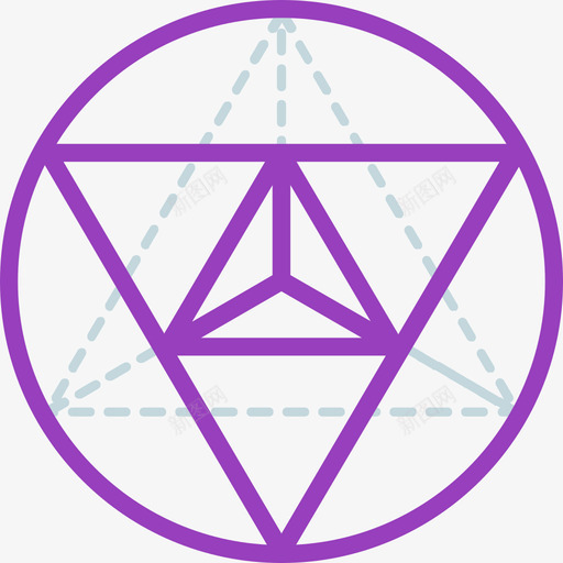 梅塔特隆立方体神圣几何平面图标svg_新图网 https://ixintu.com 平面 梅塔特隆立方体 神圣几何
