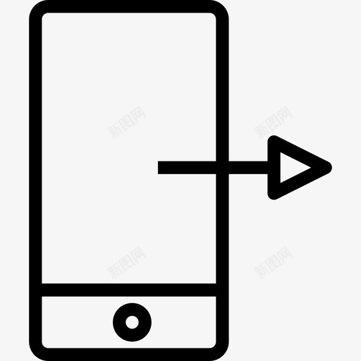 智能手机技术和设备套件线性图标svg_新图网 https://ixintu.com 技术和设备套件 智能手机 线性