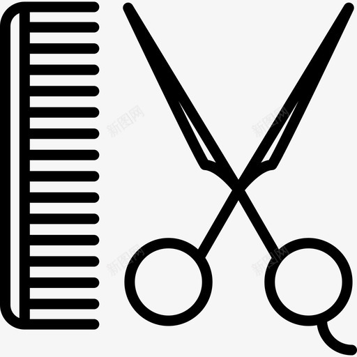 理发师人际交往技巧图标svg_新图网 https://ixintu.com 人际交往技巧 理发师