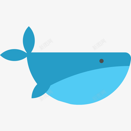 鲸鱼动物海洋生物收藏图标svg_新图网 https://ixintu.com 动物 海洋生物收藏 鲸鱼