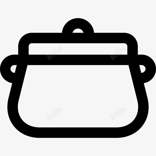 锅厨房用具线状图标svg_新图网 https://ixintu.com 厨房用具 线状 锅