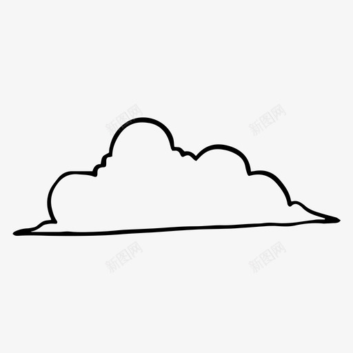 手绘云手绘季节图标svg_新图网 https://ixintu.com 上传1 天气 天空 季节 手绘 手绘云