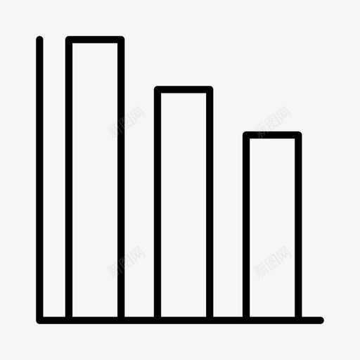 柱状图图表信息图图标svg_新图网 https://ixintu.com 信息图 分级 图表 柱状图 统计