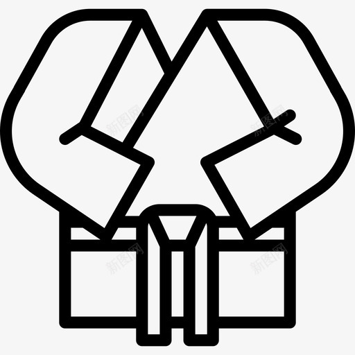 空手道运动系列直线型图标svg_新图网 https://ixintu.com 直线型 空手道 运动系列
