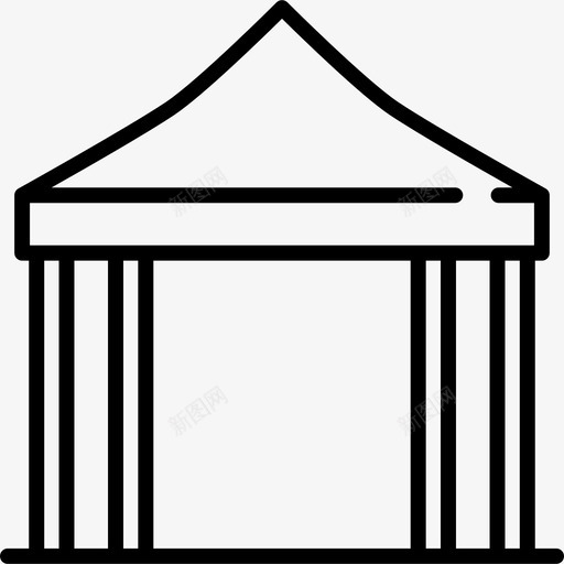 活动帐篷建筑音乐节图标svg_新图网 https://ixintu.com 建筑 活动帐篷 音乐节