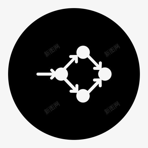 路径测试计算连接性图标svg_新图网 https://ixintu.com 拓扑 数据流 网状网络 计算 路径测试 路径测试减去前端 连接性
