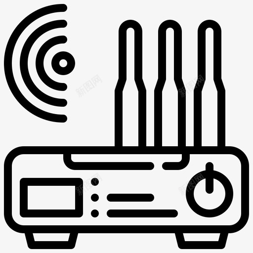路由器网关集线器图标svg_新图网 https://ixintu.com 无线 网关 网络 计算机技术概述 路由器 集线器