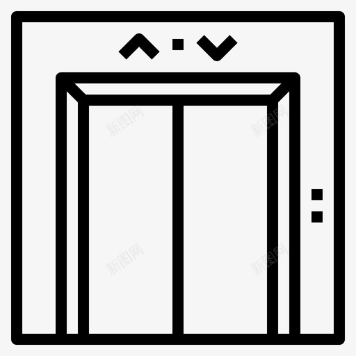 电梯内部乘客图标svg_新图网 https://ixintu.com 乘客 内部 电梯 酒店服务