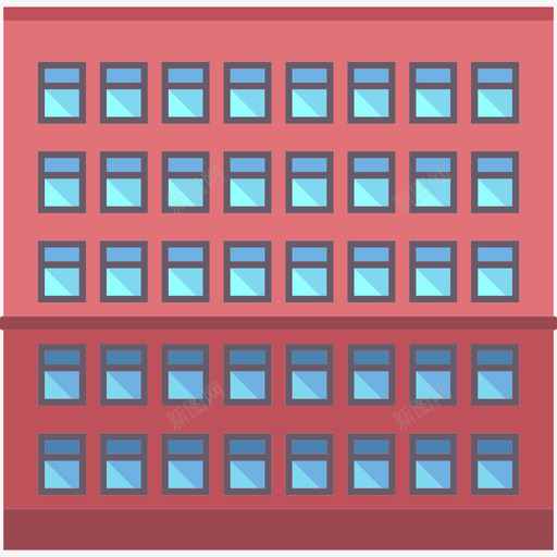 办公楼城市元素集合公寓图标svg_新图网 https://ixintu.com 公寓 办公楼 城市元素集合