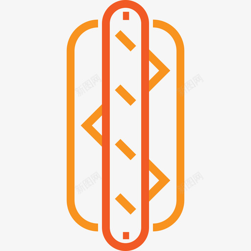 热狗食物夏日元素图标svg_新图网 https://ixintu.com 夏日元素 热狗 食物