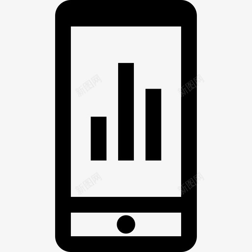 智能手机商务图标元素线性svg_新图网 https://ixintu.com 商务图标元素 智能手机 线性
