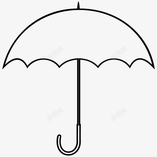 伞降落伞保护图标svg_新图网 https://ixintu.com 伞 保护 遮阳 降落伞