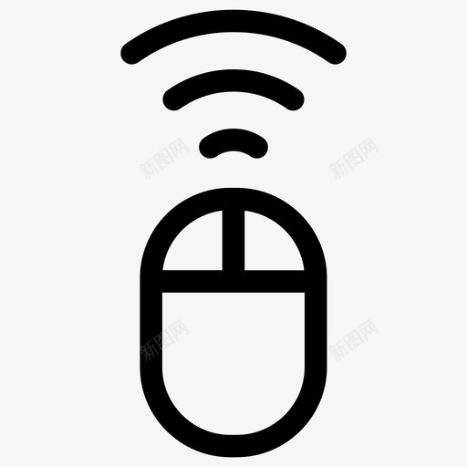 鼠标技术图标集合线性svg_新图网 https://ixintu.com 技术图标集合 线性 鼠标