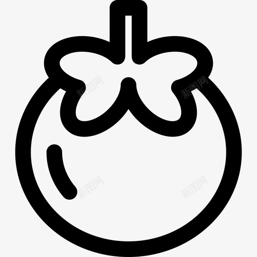 番茄野餐和烧烤图标集线性svg_新图网 https://ixintu.com 番茄 线性 野餐和烧烤图标集