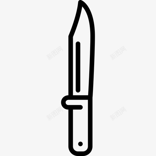 刀野营用品直线型图标svg_新图网 https://ixintu.com 刀 直线型 野营用品