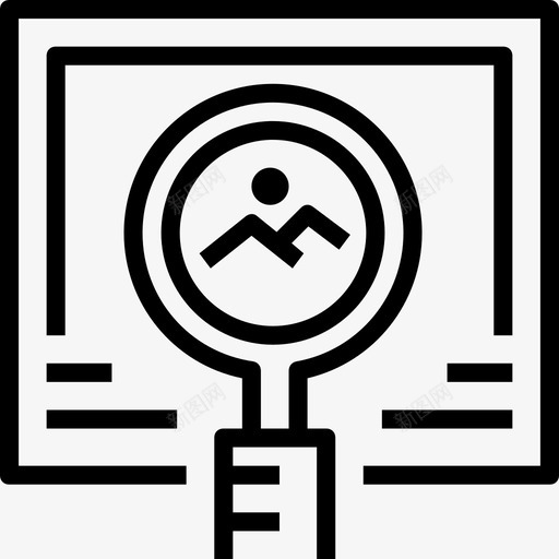 搜索搜索引擎优化和互联网元素线性图标svg_新图网 https://ixintu.com 搜索 搜索引擎优化和互联网元素 线性