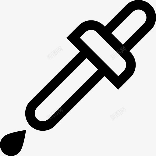 滴管编辑工具线性图标svg_新图网 https://ixintu.com 滴管 线性 编辑工具