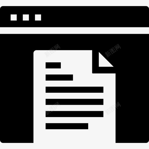 浏览器教育图标集填充svg_新图网 https://ixintu.com 填充 教育图标集 浏览器