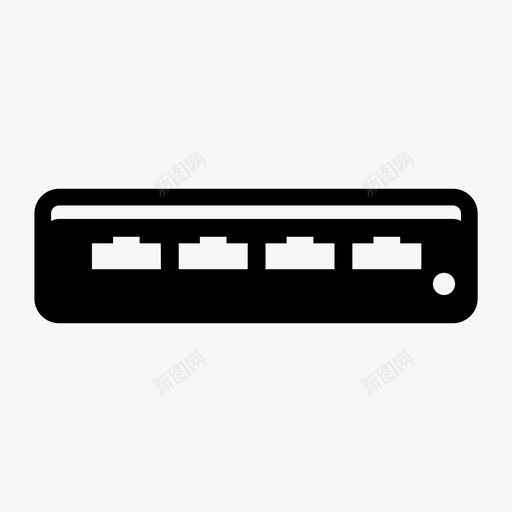 交换机连接调制解调器图标svg_新图网 https://ixintu.com 交换机 网络 计算机部分 调制解调器 路由器 连接