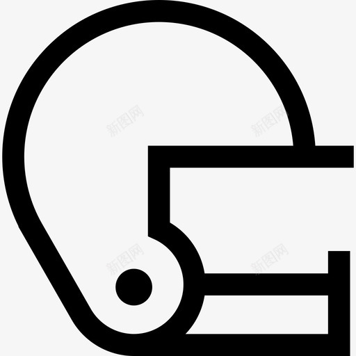 美式足球运动系列2直线型图标svg_新图网 https://ixintu.com 直线型 美式足球 运动系列2